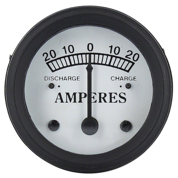 Aftermarket Ammeter Gauge (20-0-20) White Face Fits John Deere ANH AOS AWH BNH BW40 JDS408 - main